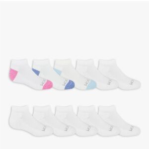 Fruit of the Loom Girls' Everyday Soft Cushioned Low Cut Socks, 12 Pairs NWT